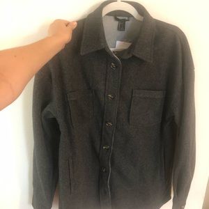 Oversized Charcoal Gray Jacket